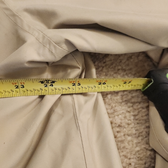 Womens Lands End Beige Tan Trench Coat NWT Size XL #L585 - Picture 4 of 6